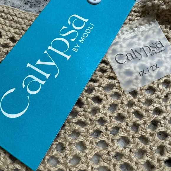 Calypsa Crochet Beach Coverup Size 1X / 2X NWT - Picture 9 of 9